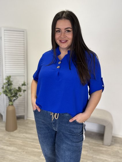 Halenka s dřevěnými knoflíčky Pante