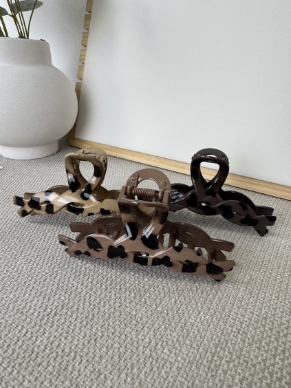 Tygrovaný skřipec do vlasů Gepo