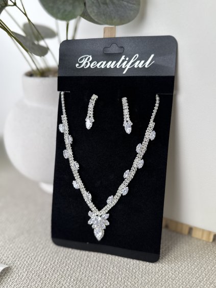 Společenský set řetízek a naušnice Villia