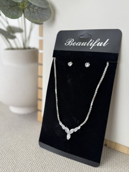 Společenský set řetízek a naušnice Diana