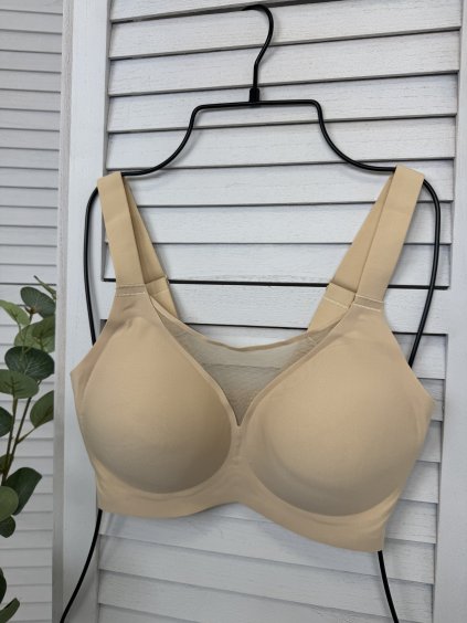Bezešvá podprsenka se síťkou Magnolia S-3XL