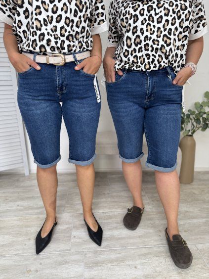 Džínové kraťasy M. Sara PLUS SIZE