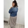 Džínová bunda M. Sara středně modrá Plus-Size