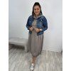 Džínová bunda M. Sara Plus-Size