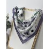 Šátek s květy šedý Barry