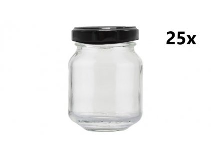 85 ml sada 25 ks černých
