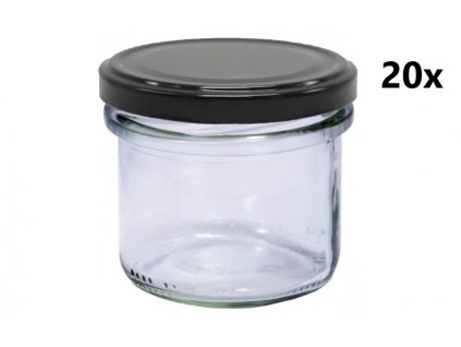 235 ml sada 20 ks černých