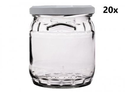 420 ml sada 20 ks bílých