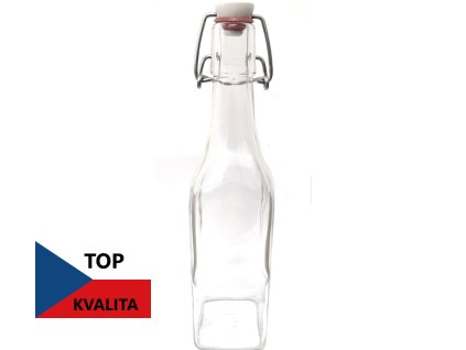 Láhev hranatá 0,5 L s patentním uzávěrem, zavarovacisklo.cz