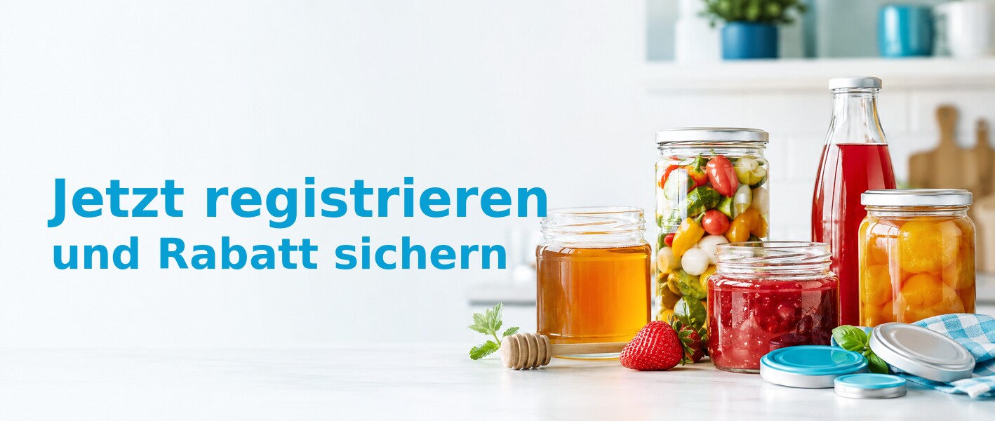 Jetzt registrieren und Rabatt sichern