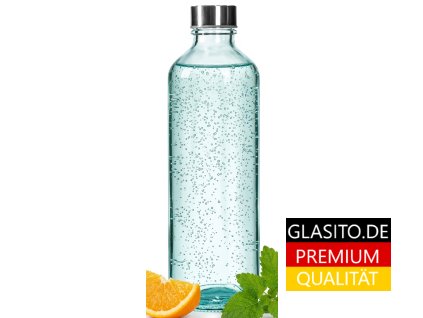 1000 ml hladká lahev pomeranč a meduňka