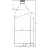 1000 ml Apotheker Flasche Zeichnung