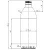 500 ml Apotheker Flasche Zeichnung