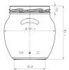 520 ml AMFORA Zeichnung