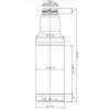 750 ml Saftflasche Zeichnung