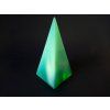 Pyramid 35x35x73  Uranium green opal