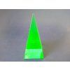 Pyramid 35x35x73mm uranium light green