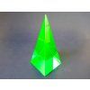 Pyramid 35x35x73mm uranium light green