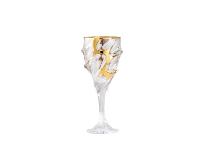 sklenice na cervene vino Calypso zlato bila