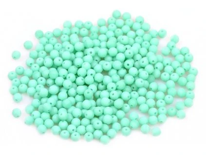Mačkané kulaté korálky - 3 mm 53120/mat