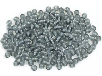 Mačkané kulaté korálky - 4 mm 30320