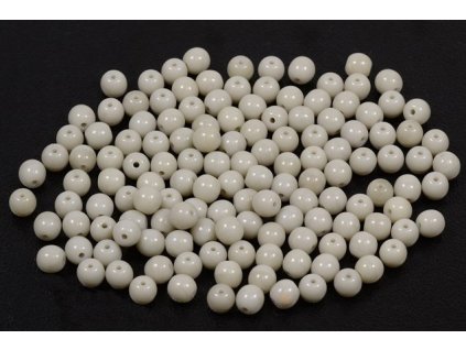 Mačkané kulaté korálky - 4 mm 43000