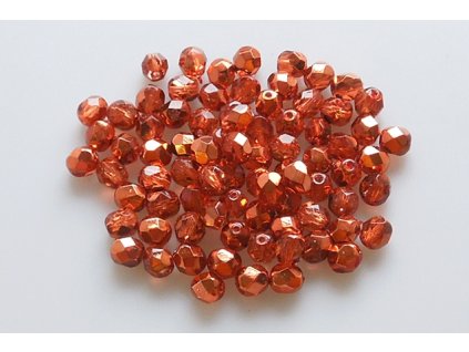 Broušené korálky - ohňovky 6 mm 00030/97382