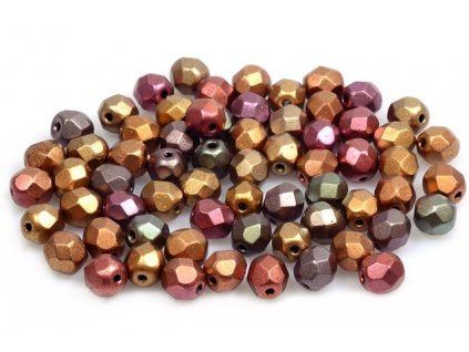 Broušené korálky - ohňovky 6 mm 23980/01640