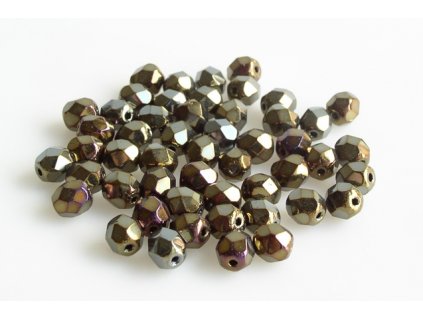 Broušené korálky - ohňovky 6 mm 23980/21415
