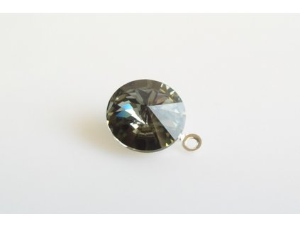přívěsek Rivoli 12 mm black diamond  made with Swarovski®  Elements