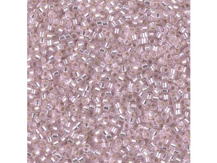 MIYUKI Delica 11/0 Silver Lined Lt. Pink Dyed