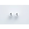 Korálky s čísly "1" 11130218 6 mm 03000/46449