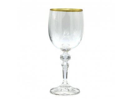 Sklenka na víno se zlatem, 220 ml