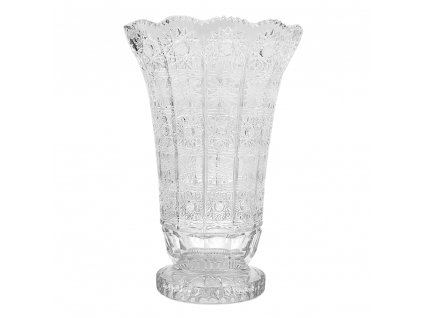 Broušená váza Bohemia Crystal, 25,5 cm