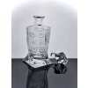 Broušená karafa na whisky Quadro
