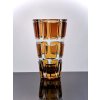 Skleněná váza čtverce, výška 18 cm