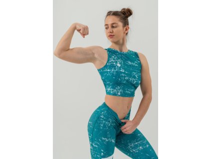 crop tank top rough girl barbell therapy 617 green 07