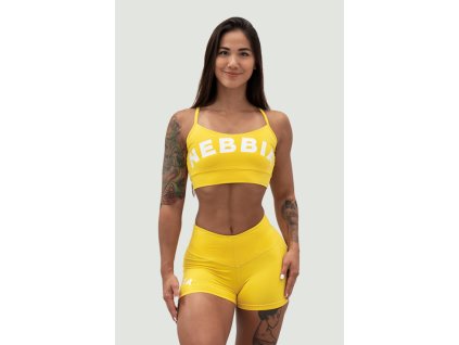 582 high waisted shorts 5 gym hero yellow 579 lightsupport sports bra gym hero yellow zoom