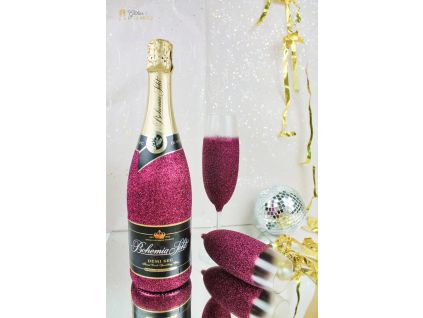 Fialový Bohemia sekt set