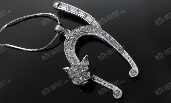 Náhrdelník kočka, Swarovski Elements