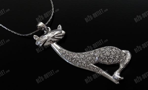 Náhrdelník kočička, Swarovski Elements