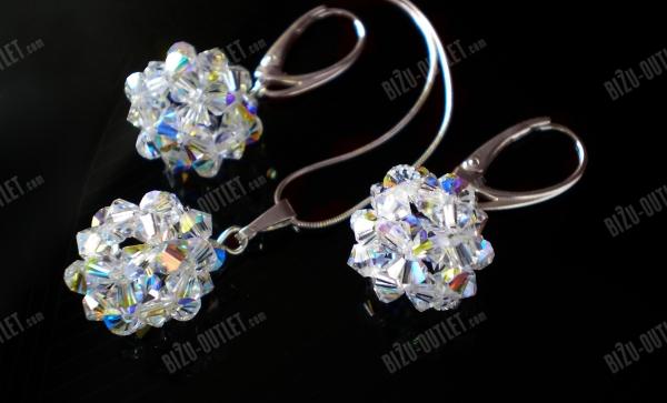 Souprava krystalových kuliček, Swarovski Elements Barva: siam (červená)