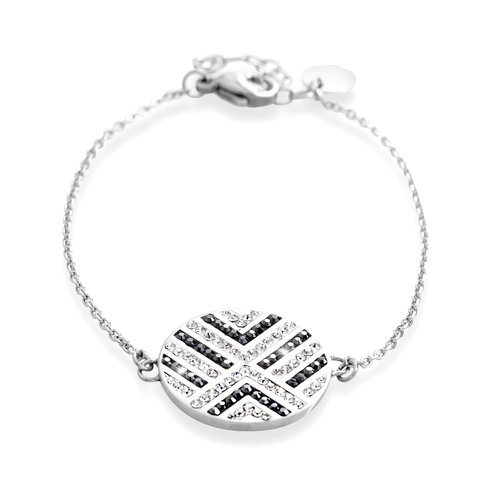 Náramek mozaika s krystaly Swarovski ocel