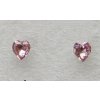 Náušnice s krystalovým srdcem Swarovski crystals