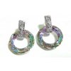 Náušnice kruhy, Swarovski Elements