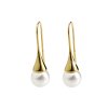 61400754g pozlacene nausnice hak s perlou swarovski crystals JSB glittersquare