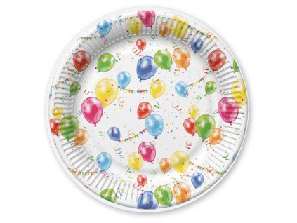 Párty talířky pr.23cm (8ks) - balónky
