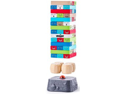 ds38301035 woody drevo hra vez jenga elektronicka s casovacem na baterie zvuk 0