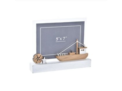 Screenshot 2025 07 16 at 13 30 47 DKD Home Decor Moldura de Fotos Madeira Castanho Branco Acrílico Barco (22 x 3 5 x 18 cm) S3032357 KuantoKusta