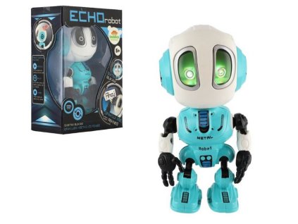 Screenshot 2025 10 06 at 11 08 26 Robot ECHO opakující věty kovový modrý KNIHCENTRUM.cz